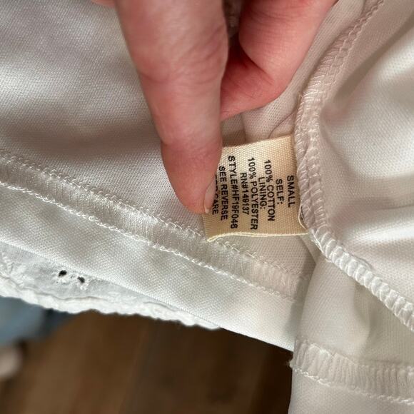 Altar'd State‎ Eyelet Embroidered Halter White Dress Sz Small Women 100% Cotton - Picture 11 of 11